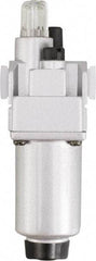 PRO-SOURCE - 3/8" NPT, 290 Max psi Intermediate Modular Lubricator - Aluminum Bowl, Aluminum Die Cast Body, 106 CFM, 140°F Max Temp, 2.16" Wide x 8.07" High - All Tool & Supply