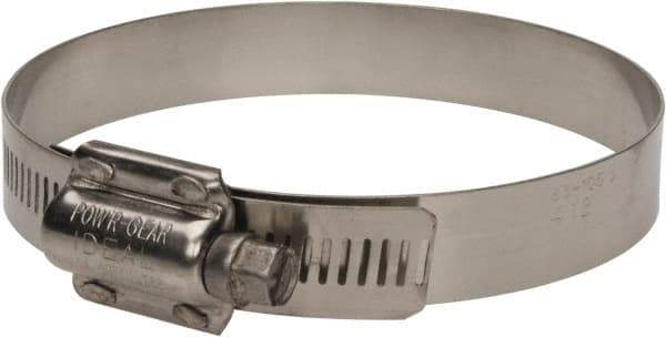 IDEAL TRIDON - SAE Size 412, 3-1/4 to 4-1/8" Diam, Stainless Steel High Torque Worm Drive Clamp - 5/8" Wide, Material Grade 304, Series 60 - All Tool & Supply