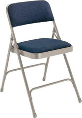 NPS - 18-3/4" Wide x 20-1/4" Deep x 29-1/2" High, Fabric Folding Chair with Fabric Padded Seat - Imperial Blue - All Tool & Supply