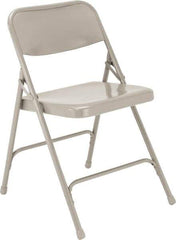 NPS - 18-1/4" Wide x 20-1/4" Deep x 29-1/2" High, Steel Standard Folding Chair - Gray - All Tool & Supply