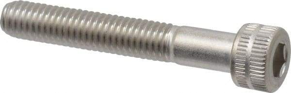 Made in USA - #10-32 UNF Hex Socket Drive, Socket Cap Screw - Grade 18-8 Stainless Steel, Uncoated, 1-1/4" Length Under Head - All Tool & Supply