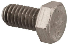 Made in USA - 5/16-18 UNC, 5/8" Length Under Head Hex Head Cap Screw - Grade 18-8 Stainless Steel, Uncoated, 1/2" Hex - All Tool & Supply