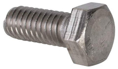 Value Collection - 5/16-18 UNC, 3/4" Length Under Head Hex Head Cap Screw - Grade 18-8 Stainless Steel, Uncoated, 1/2" Hex - All Tool & Supply