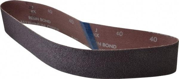 Norton - 2" Wide x 30" OAL, 40 Grit, Aluminum Oxide Abrasive Belt - Aluminum Oxide, Coarse, Coated, Series R228 - All Tool & Supply