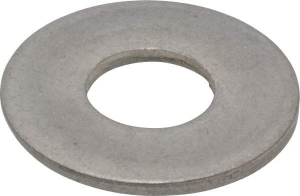 Made in USA - 1" Screw, Grade 300 Stainless Steel Standard Flat Washer - 1.062" ID x 2-1/2" OD, 0.136" Thick, Passivated Finish, Meets Military Specifications - All Tool & Supply