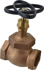 NIBCO - 1-1/4" Pipe, Threaded Ends, Bronze Integral Globe Valve - PTFE Disc, Screw-In Bonnet, 200 psi WOG, 125 psi WSP, Class 125 - All Tool & Supply