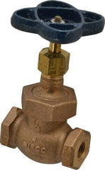 NIBCO - 1/4" Pipe, Threaded Ends, Bronze Integral Globe Valve - PTFE Disc, Screw-In Bonnet, 200 psi WOG, 125 psi WSP, Class 125 - All Tool & Supply