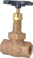 NIBCO - 1" Pipe, Threaded Ends, Bronze Integral Globe Valve - Bronze Disc, Union Bonnet, 600 psi WOG, 300 psi WSP, Class 300 - All Tool & Supply