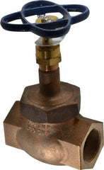 NIBCO - 2" Pipe, Threaded Ends, Bronze Integral Globe Valve - Bronze Disc, Union Bonnet, 600 psi WOG, 300 psi WSP, Class 300 - All Tool & Supply