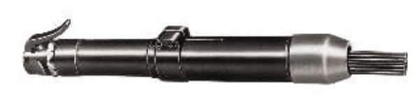 Chicago Pneumatic - 3,600 BPM, 25/32" Bore Diam, Pneumatic Inline Needle Scaler - 1-1/8" Stroke Length, 9.6 CFM, 90 psi, 3/8 NPT Inlet - All Tool & Supply