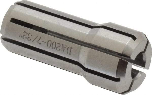 Accupro - 7/32 Inch, Series DA200 Double Angle Collet - 1.193 Inch Overall Length, 0.539 Inch Overall Diameter - Exact Industrial Supply