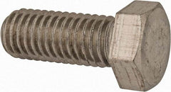 Made in USA - 1/2-13 UNC, 1-1/4" Length Under Head Hex Head Cap Screw - Grade 18-8 Stainless Steel, Uncoated, 3/4" Hex - All Tool & Supply