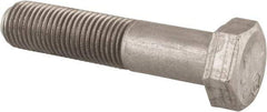 Made in USA - 3/8-24 UNF, 1-3/4" Length Under Head Hex Head Cap Screw - Grade 18-8 Stainless Steel, Uncoated, 9/16" Hex - All Tool & Supply