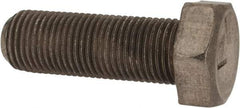 Made in USA - 1/2-20 UNF, 1-1/2" Length Under Head Hex Head Cap Screw - Grade 18-8 Stainless Steel, Uncoated, 3/4" Hex - All Tool & Supply