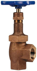 NIBCO - 1" Pipe, Class 300, Threaded Bronze Renewable Angle Gate Valve - 600 WOG, 300 WSP, Union Bonnet - All Tool & Supply