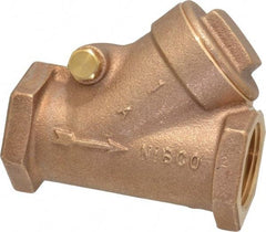 NIBCO - 1" Bronze Check Valve - Y-Pattern, FNPT x FNPT, 200 WOG - All Tool & Supply