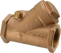 NIBCO - 1-1/4" Bronze Check Valve - Y-Pattern, FNPT x FNPT, 200 WOG - All Tool & Supply