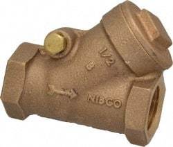 NIBCO - 1/2" Bronze Check Valve - Y-Pattern, FNPT x FNPT, 200 WOG - All Tool & Supply