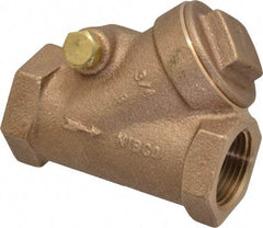 NIBCO - 3/4" Bronze Check Valve - Y-Pattern, FNPT x FNPT, 200 WOG - All Tool & Supply