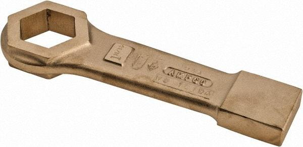 Ampco - 1-11/16" 6 Point Striking Box Wrench - Single End, 9-7/8" OAL, Aluminum Bronze - All Tool & Supply