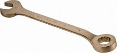 Ampco - 2" 12 Point Offset Combination Wrench - 15° Offset Angle, 22-3/4" OAL, Aluminum Bronze, Plain Finish - All Tool & Supply