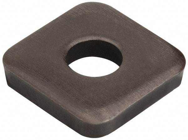 Jergens - 5/8" Bolt, 2" Square, Black Oxide Finish, Steel Square Flat Washer - 21/32" ID, 1/4" Thick - All Tool & Supply