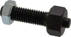 Jergens - 1/2-13 Thread, 7/8" Size, 2-3/8" Long, Black Oxide Coated, Low Carbon Steel Clamp Rest - 1-1/2" Thread Length, 11/32" Pin Diam x 3/16" Pin Height, 1/2" Nut Height - All Tool & Supply