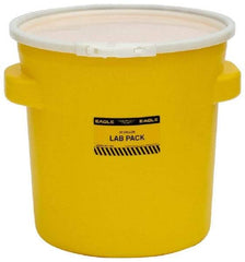 Eagle - 20 Gallon Capacity, Plastic Lever Lock, Yellow Lab Pack - 5 Gallon Container, Polyethylene, 88 Lb. Capacity, UN 1H2/X40/S Listing - All Tool & Supply