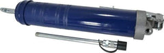 Lincoln - 4,500 Max psi, Rigid Pistol Grease Gun - 14-1 & 2 oz (Cartridge) & 16 oz (Bulk) Capacity, 1/8 Thread Outlet, 39 Strokes per oz, Bulk & Cartridge Fill, Includes 6" Straight Pipe & Coupler - All Tool & Supply