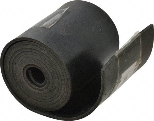 Made in USA - 1/8" Thick x 4" Wide x 60" Long, Buna-N Rubber Strip - Stock Length, 50 Shore A Durometer, 800 to 1,000 psi Tensile Strength, -20 to 170°F, Black - All Tool & Supply