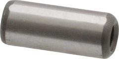 Jergens - 5/16" Diam x 3/4" Pin Length C-1215 Alloy Steel Pull Out Dowel Pin - C 47-58 & C 60-64 (Surface) Hardness, 1 Beveled & 1 Threaded End - All Tool & Supply