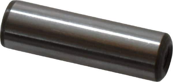 Jergens - 3/8" Diam x 1-1/4" Pin Length C-1215 Alloy Steel Pull Out Dowel Pin - C 47-58 & C 60-64 (Surface) Hardness, 1 Beveled & 1 Threaded End - All Tool & Supply