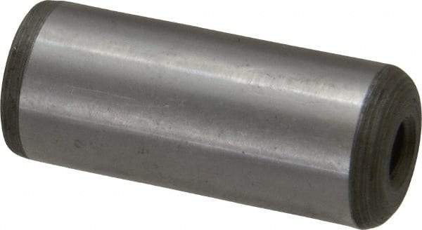 Jergens - 5/8" Diam x 1-1/2" Pin Length C-1215 Alloy Steel Pull Out Dowel Pin - C 47-58 & C 60-64 (Surface) Hardness, 1 Beveled & 1 Threaded End - All Tool & Supply