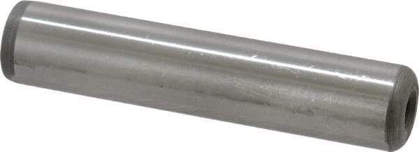 Jergens - 5/8" Diam x 3" Pin Length C-1215 Alloy Steel Pull Out Dowel Pin - C 47-58 & C 60-64 (Surface) Hardness, 1 Beveled & 1 Threaded End - All Tool & Supply