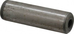 Jergens - 3/4" Diam x 2-1/2" Pin Length C-1215 Alloy Steel Pull Out Dowel Pin - C 47-58 & C 60-64 (Surface) Hardness, 1 Beveled & 1 Threaded End - All Tool & Supply