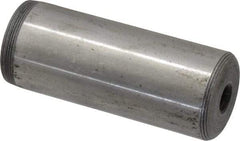 Jergens - 1" Diam x 2-1/2" Pin Length C-1215 Alloy Steel Pull Out Dowel Pin - C 47-58 & C 60-64 (Surface) Hardness, 1 Beveled & 1 Threaded End - All Tool & Supply