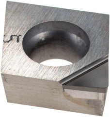 Iscar - CCMT3-1 Grade ID5 Polycrystalline Diamond (PCD) Turning Insert - Uncoated, 80° Diamond, 3/8" Inscr Circle, 5/32" Thick, 1/64" Corner Radius - All Tool & Supply