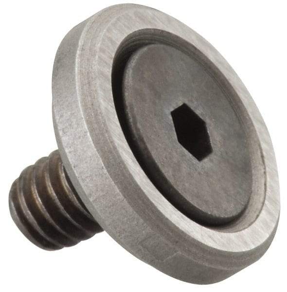 Gibraltar - 3/8-16 Thread, 1-5/8" OD, 3/8" High, Flat Foot - Steel & Lead Alloy - All Tool & Supply