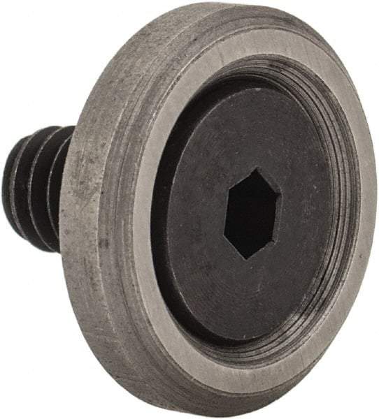 Jergens - 8-32 Thread, 1/2" OD, 1/8" High, Flat Foot - Low Carbon Steel, Case Hardened, 75-77 R30N Heat Treatment - All Tool & Supply