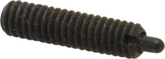 Jergens - 8-32, 5/8" Thread Length, 3/32" Plunger Projection, Steel Threaded Spring Plunger - 0.07" Max Plunger Diam, 5/8" Plunger Length, 2.7 Lb Init End Force, 7.3 Lb Final End Force, 5/64" Hex - All Tool & Supply