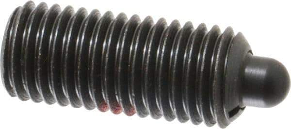 Jergens - 3/4-10, 1-3/4" Thread Length, 5/16" Plunger Projection, Steel Threaded Spring Plunger - 0.374" Max Plunger Diam, 1-3/4" Plunger Length, 6.7 Lb Init End Force, 37.3 Lb Final End Force, 3/8" Hex - All Tool & Supply