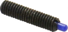 Jergens - 10-32, 3/4" Thread Length, 1/8" Plunger Projection, Steel Threaded Spring Plunger - 0.093" Max Plunger Diam, 3/4" Plunger Length, 2.9 Lb Init End Force, 11.1 Lb Final End Force, 3/32" Hex - All Tool & Supply