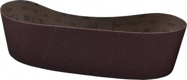 3M - 6" Wide x 48" OAL, 36 Grit, Aluminum Oxide Abrasive Belt - Aluminum Oxide, Very Coarse, Coated, X Weighted Cloth Backing, Series 341D - All Tool & Supply