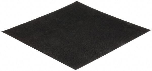 Made in USA - 12" Long, 12" Wide, 0.031" Thick, Neoprene Rubber Foam Sheet - 35 to 45 Durometer, Black, -20 to 180°F, 1,000 psi Tensile Strength, Plain Backing, Stock Length - All Tool & Supply