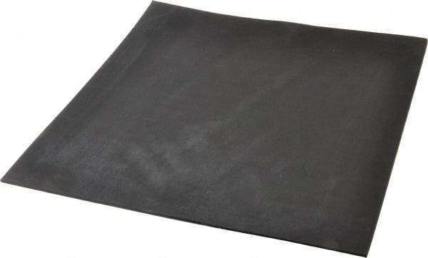 Made in USA - 12" Long, 12" Wide, 1/8" Thick, Neoprene Rubber Foam Sheet - 35 to 45 Durometer, Black, -20 to 180°F, 1,000 psi Tensile Strength, Plain Backing, Stock Length - All Tool & Supply