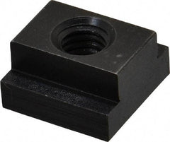 Jergens - 3/8-16 Blind Tapped T Slot Nut - 9/16" Slot Width, 7/8 x 1/4" Base Width x Height, 7/8 x 1/2" OAL x Height - All Tool & Supply