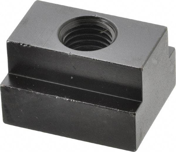 Jergens - 3/4-10 Blind Tapped T Slot Nut - 1-1/16" Slot Width, 1-5/8 x 1-1/16" Base Width x Height, 2 x 1-1/4" OAL x Height - All Tool & Supply