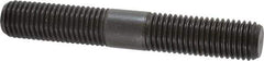 Jergens - 3/4-10 5" OAL Equal Double Threaded Stud - Alloy Steel, Black Oxide Finish, 1-15/16" Equal Thread Length - All Tool & Supply