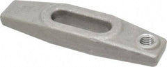 Jergens - 7/8" Stud, 2" Travel, 8" OAL x 2-1/8" Overall Width x 1-1/8" Overall Height, Heel Clamp - Grade C-1030/C-1035 Forged Steel, 2" Long x 13/16" Wide Slot, 3" Length x 1-1/2" Width x 3/4" Tapered Height, Tapped - All Tool & Supply