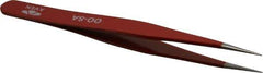 Aven - 4-3/4" OAL OO-SA Color Coded Precision Tweezers - Stainless Steel, OO-SA Pattern - All Tool & Supply